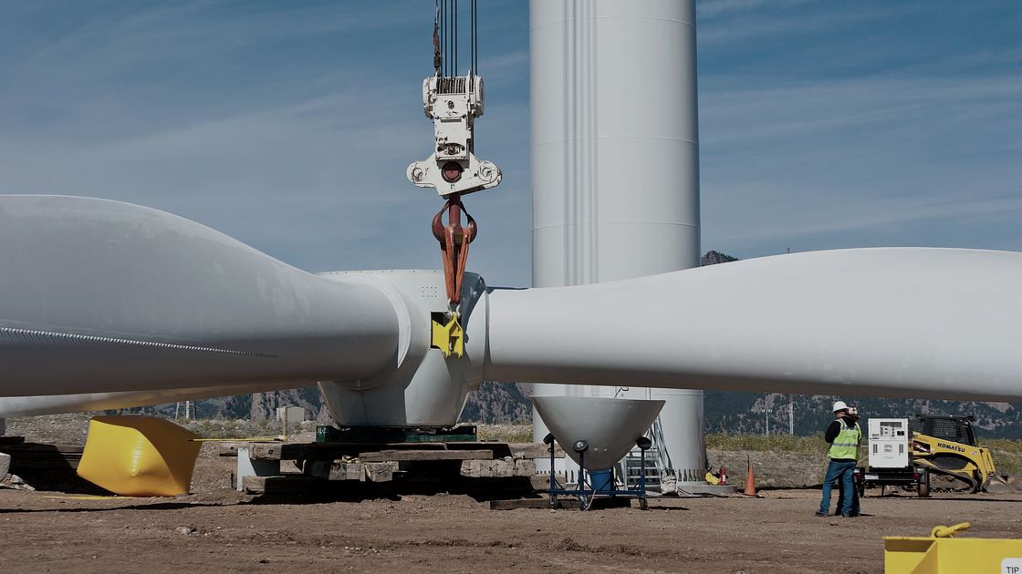 Assemblage d'une éolienne